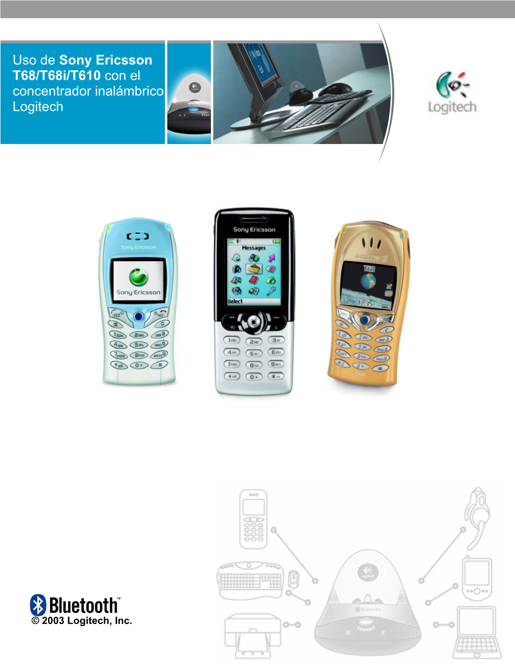 Uso De Sony Ericsson T68/T68i/T610 Con El Concentrador Inalámbrico Logitech