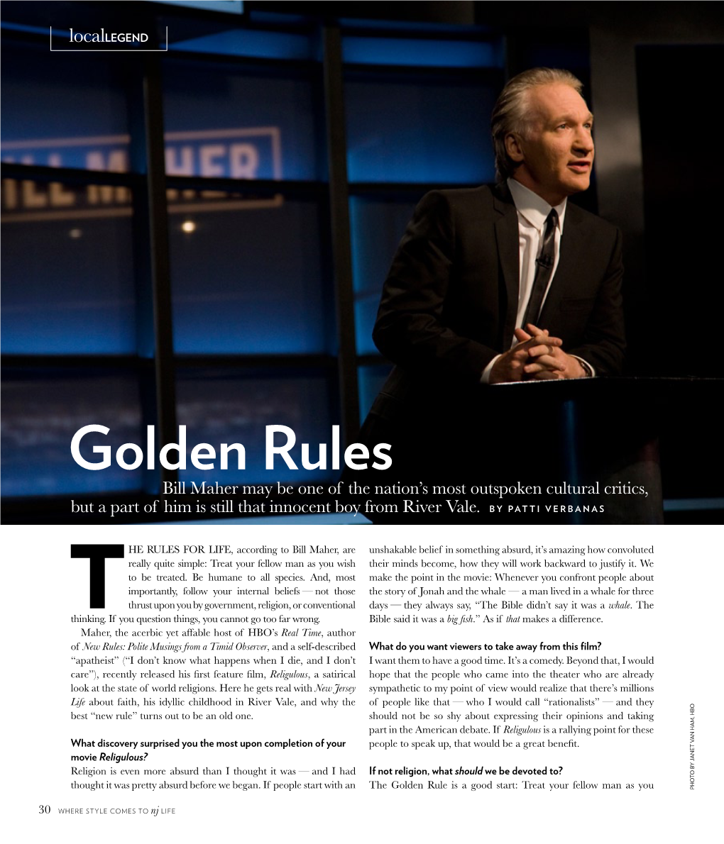 Golden Rules (Bill Maher)