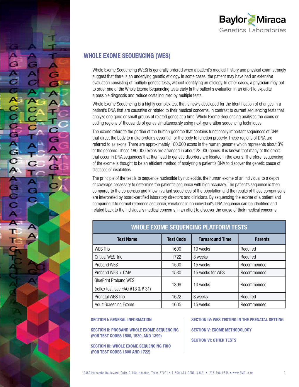 Whole Exome Sequencing Faqs