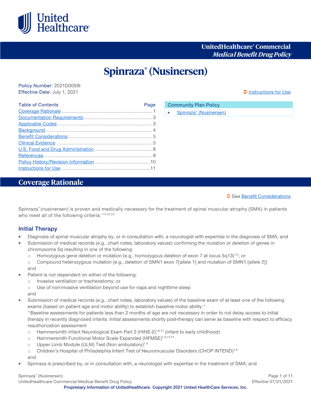 Spinraza® (Nusinersen)