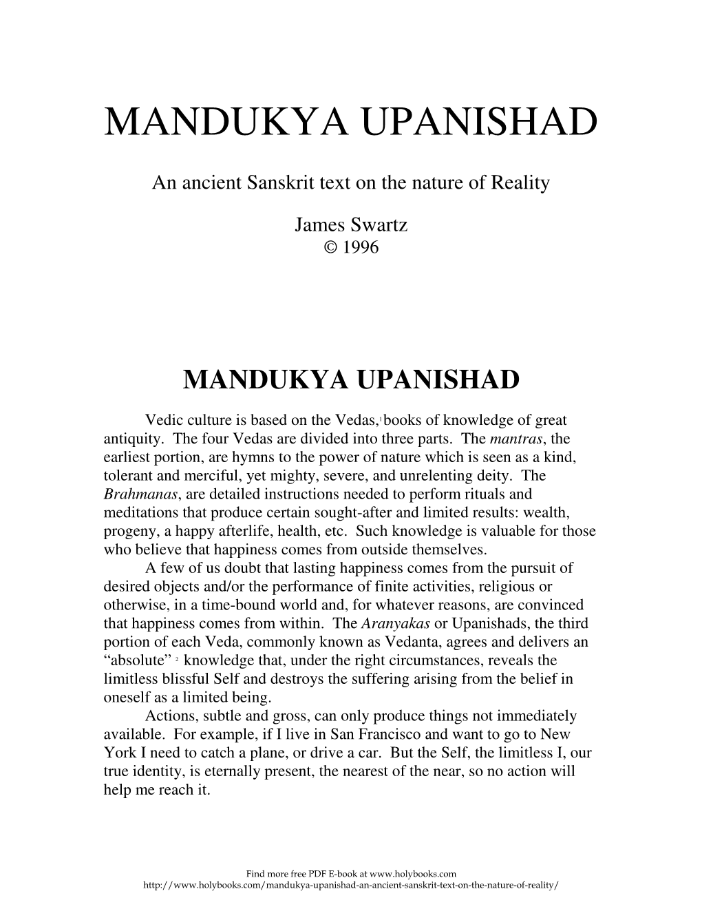 Mandukya Upanishad