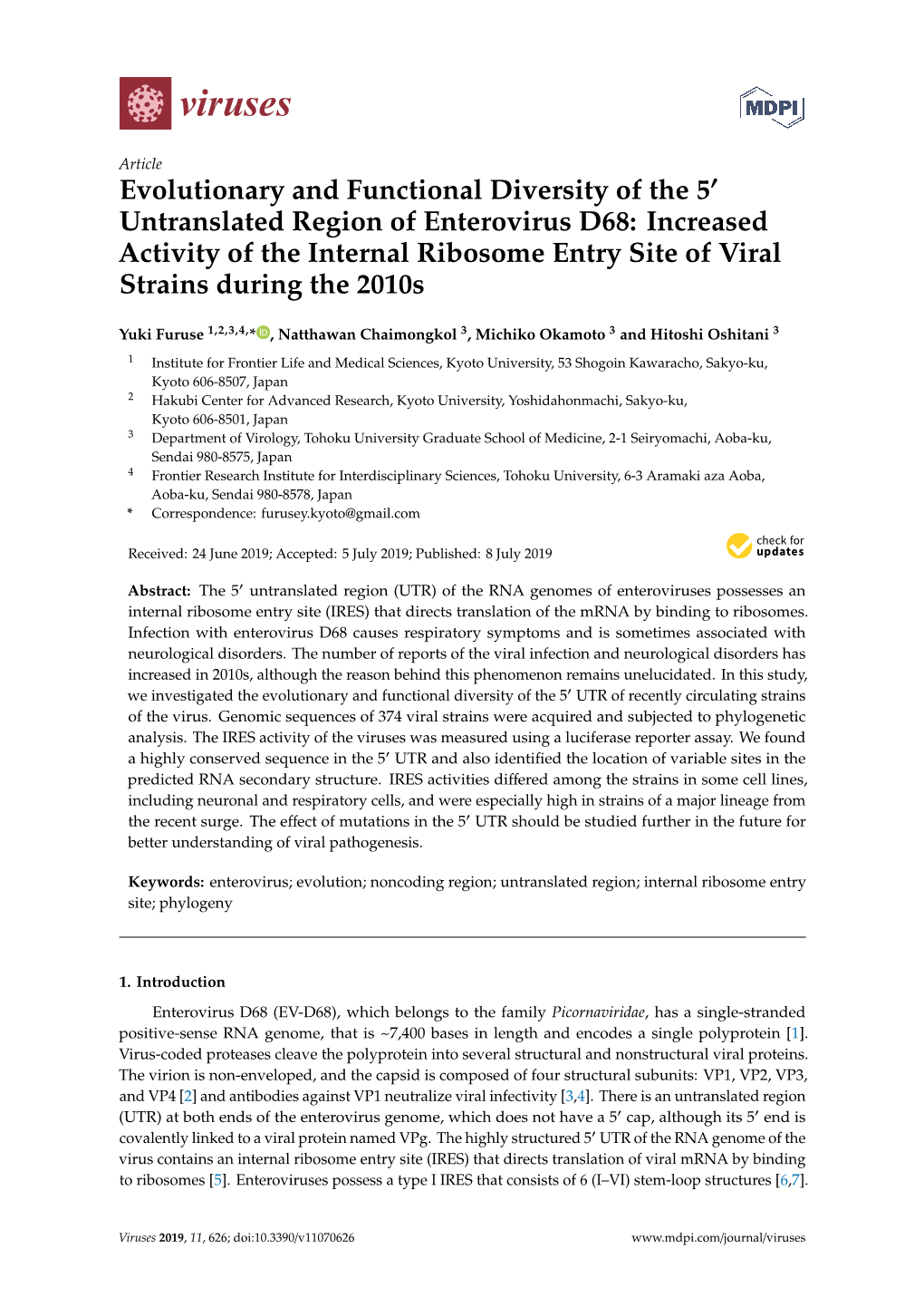 Evolutionary and Functional Diversity of the 5 Untranslated Region Of