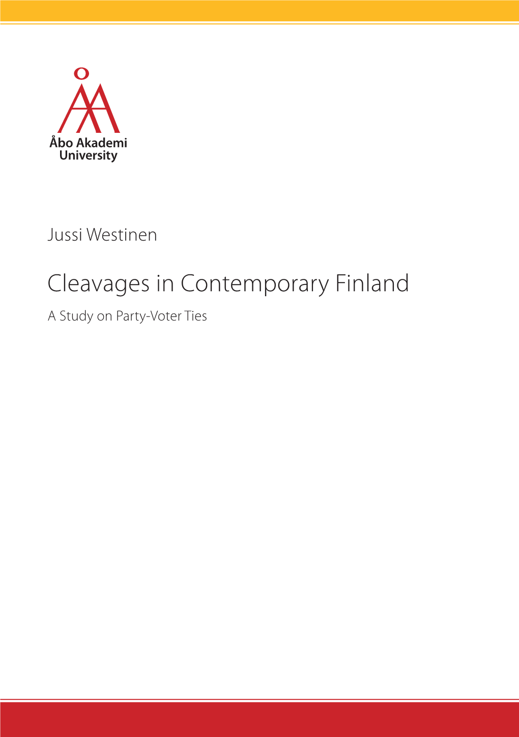 Cleavages in Contemporary Finland