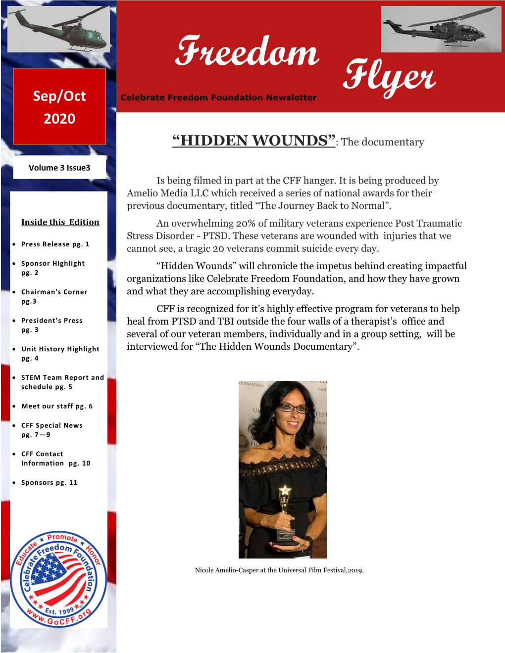 Freedom Flyer Sep/Oct Celebrate Freedom Foundation Newsletter 2020