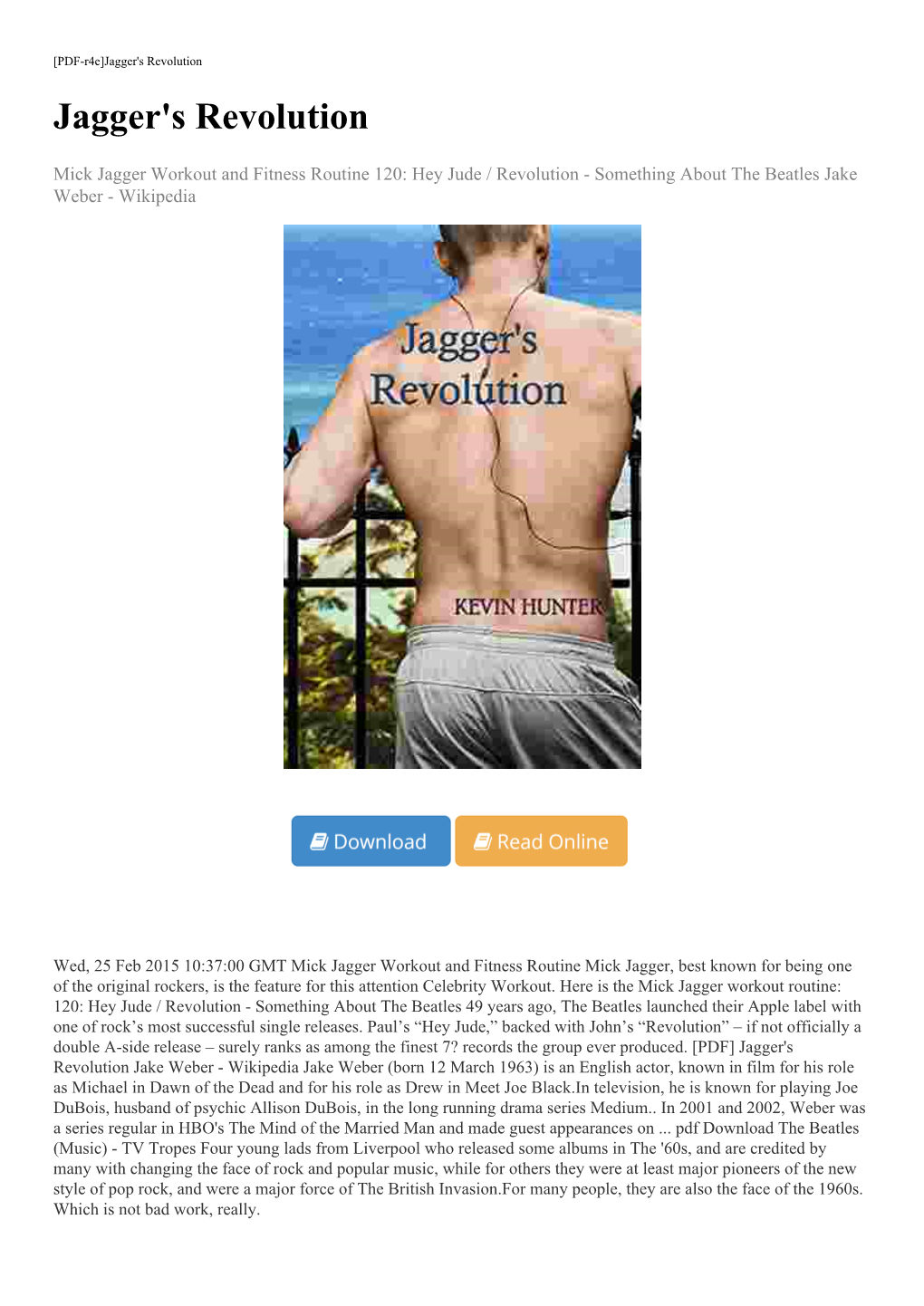 [PDF] Jagger's Revolution