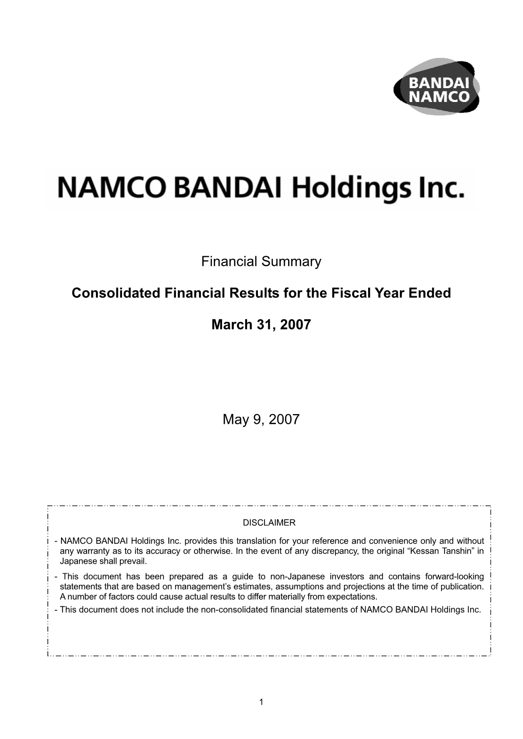 Consolidated Financial Report510.1 KB