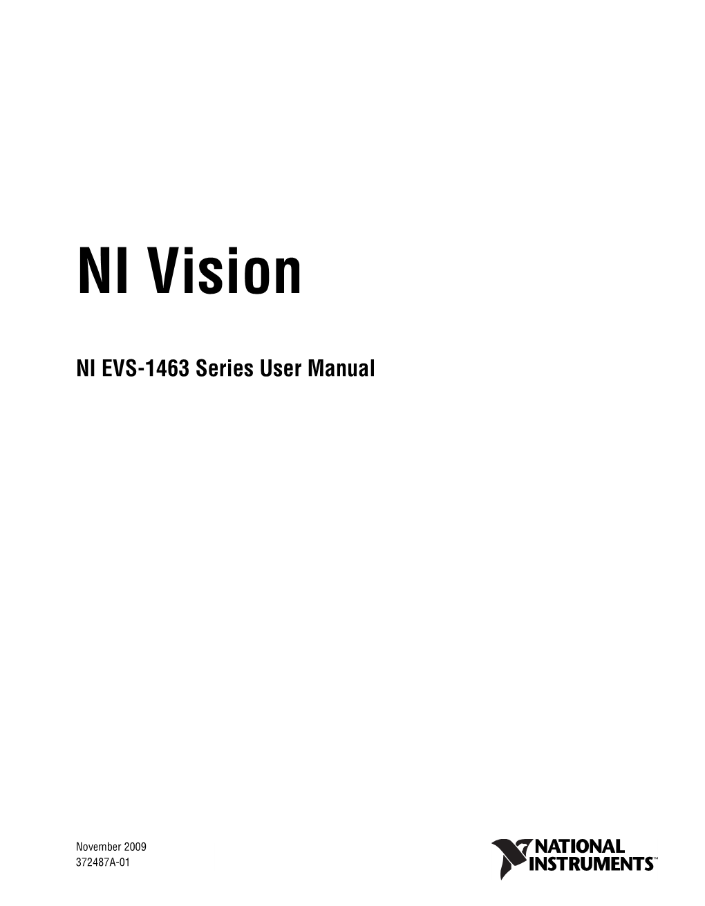 NI EVS-1463 Series User Manual