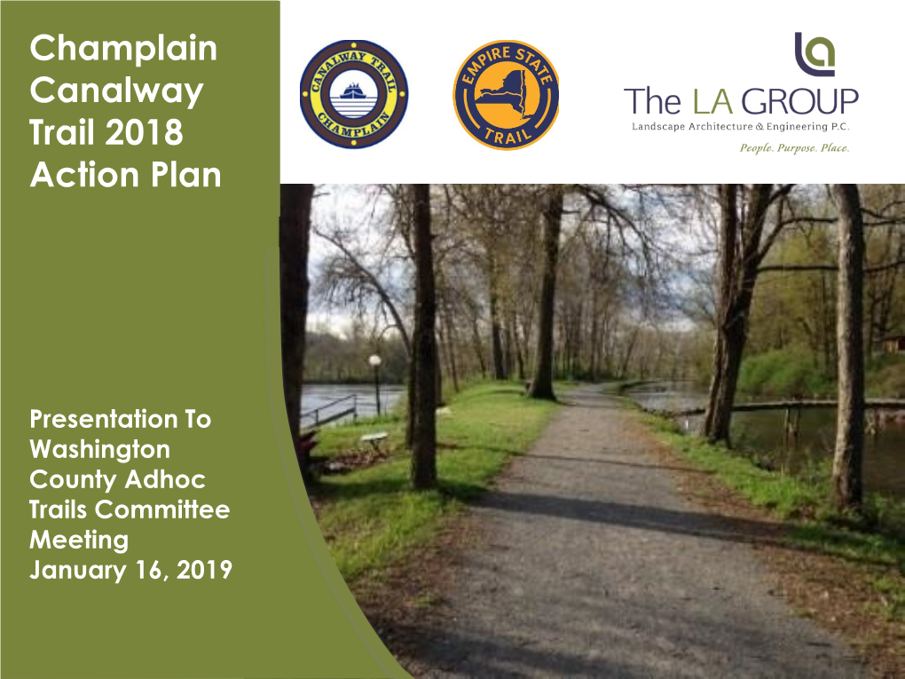 Champlain Canalway Trail 2018 Action Plan
