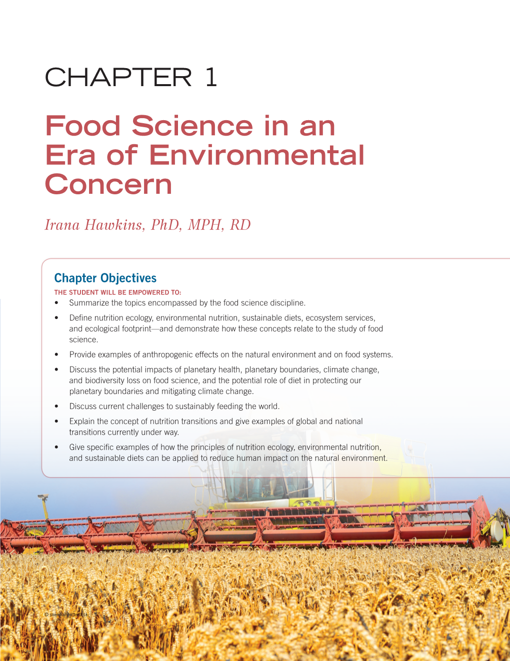 Food Science in an Era of Environmental Concern