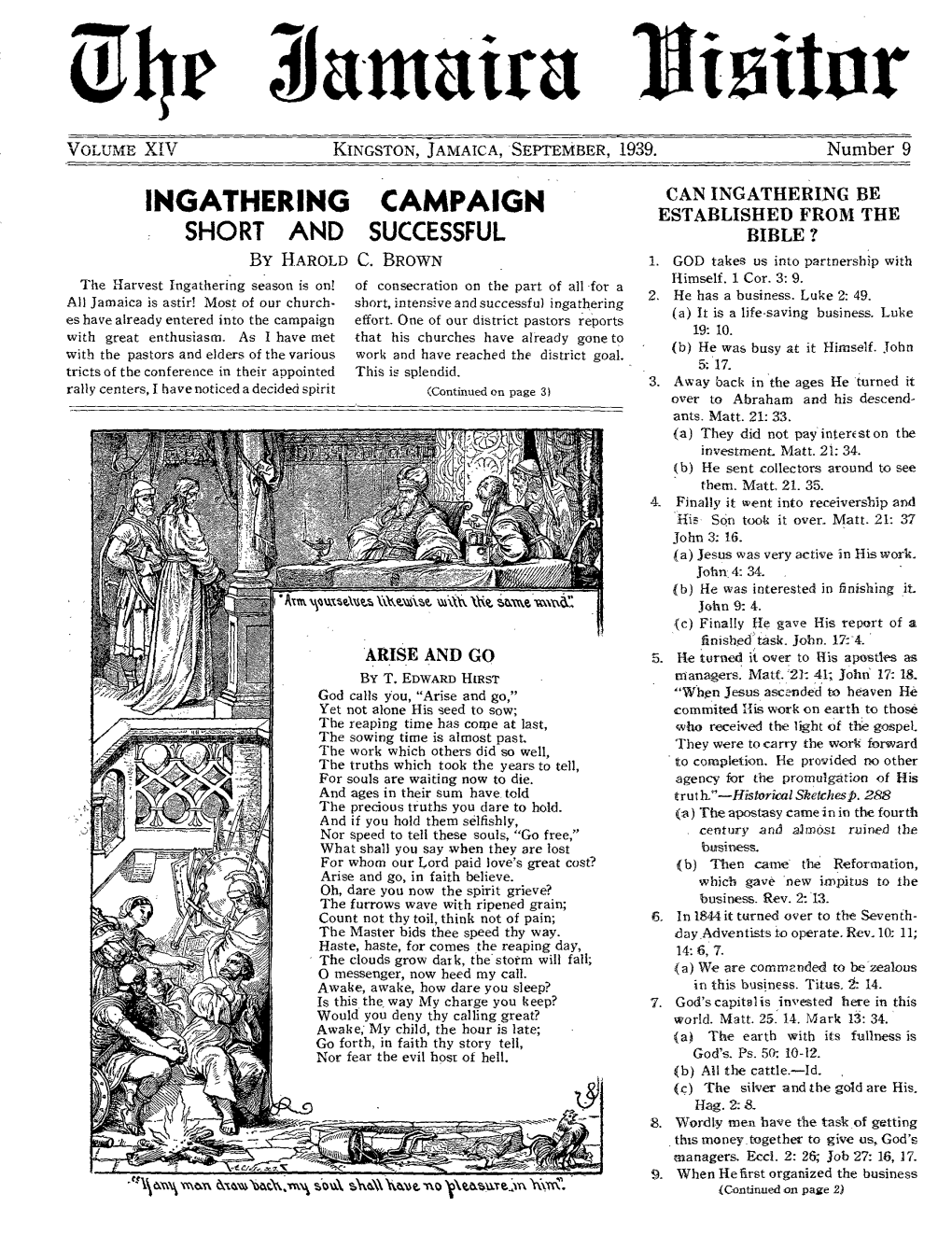 011R Lantaira � Volume XIV KINGSTON, JAMAICA, SEPTEMBER, 1939.� Number 9