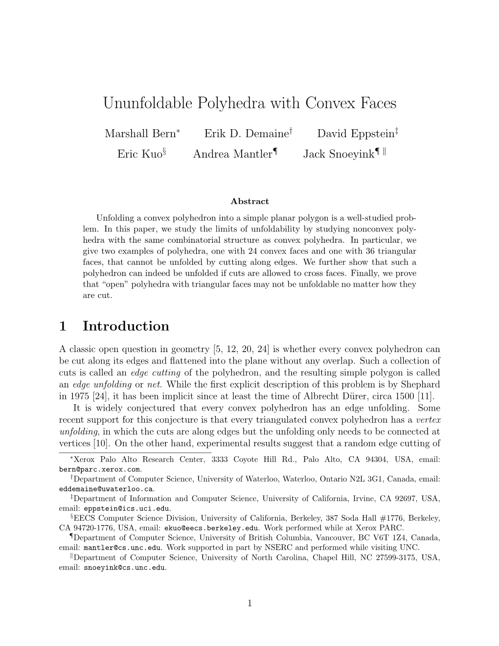 Ununfoldable Polyhedra with Convex Faces