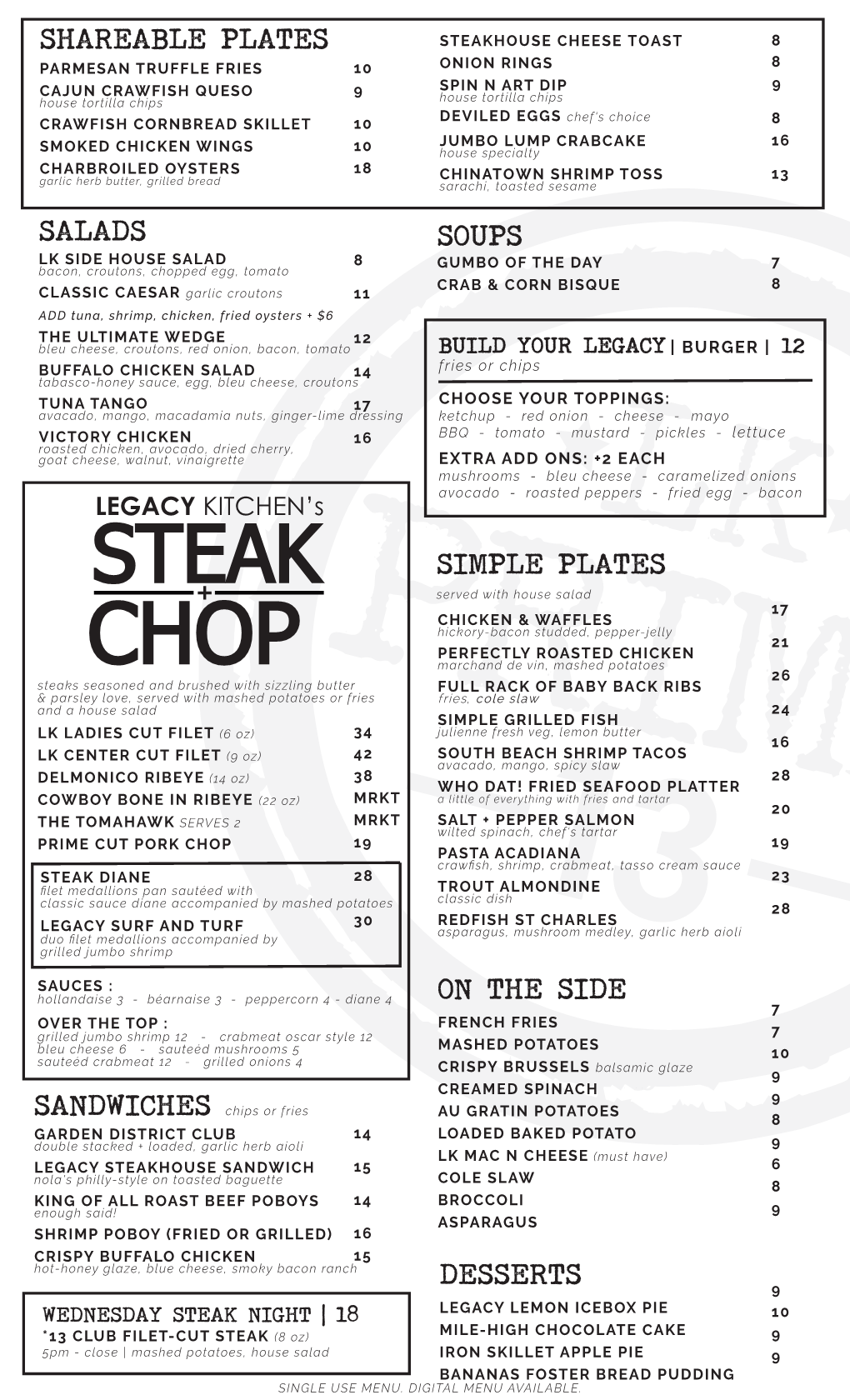 Lk Steak & Chop Menu Front 082120