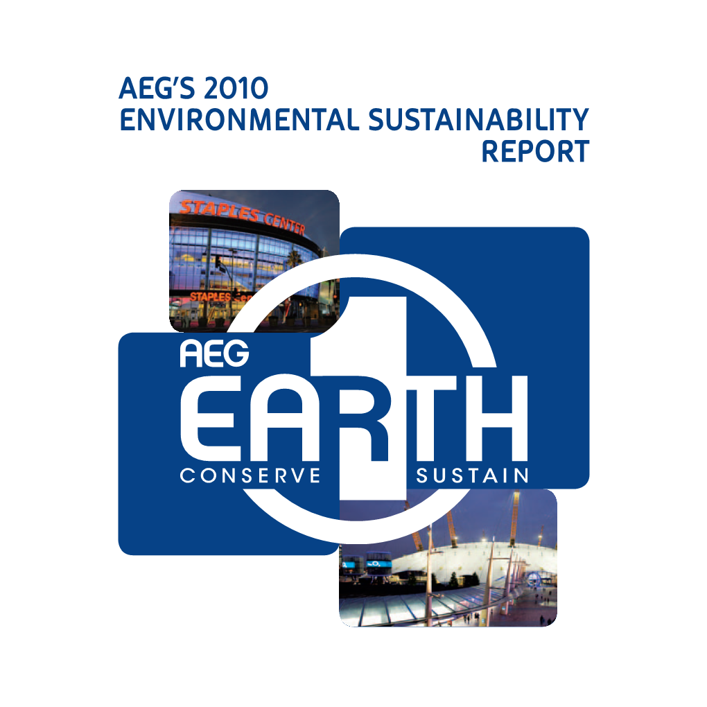AEG's 2010 Environmental Sustainability Report