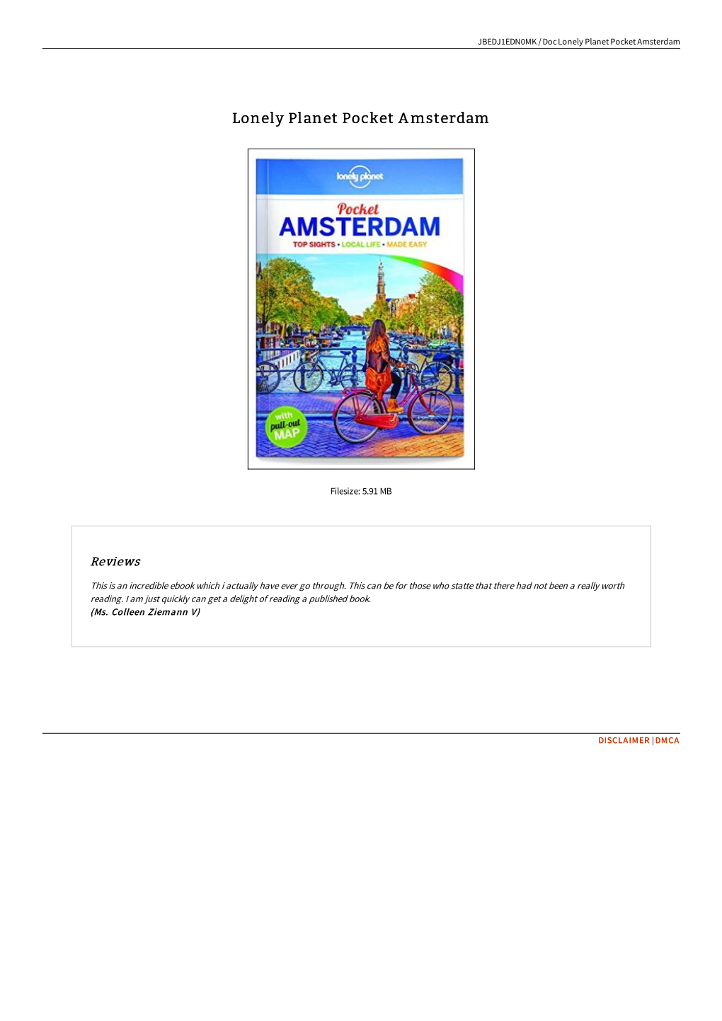 Get Book Lonely Planet Pocket Amsterdam