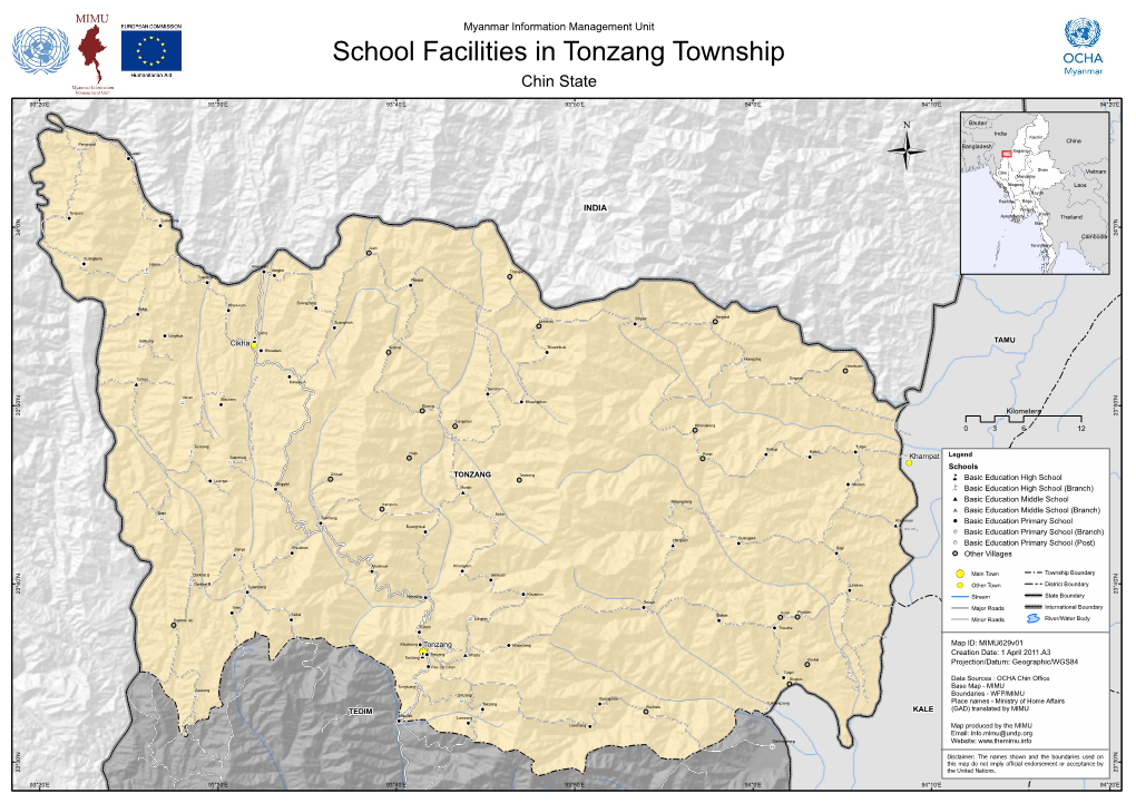 School Facilities in Tonzang Township Chin State