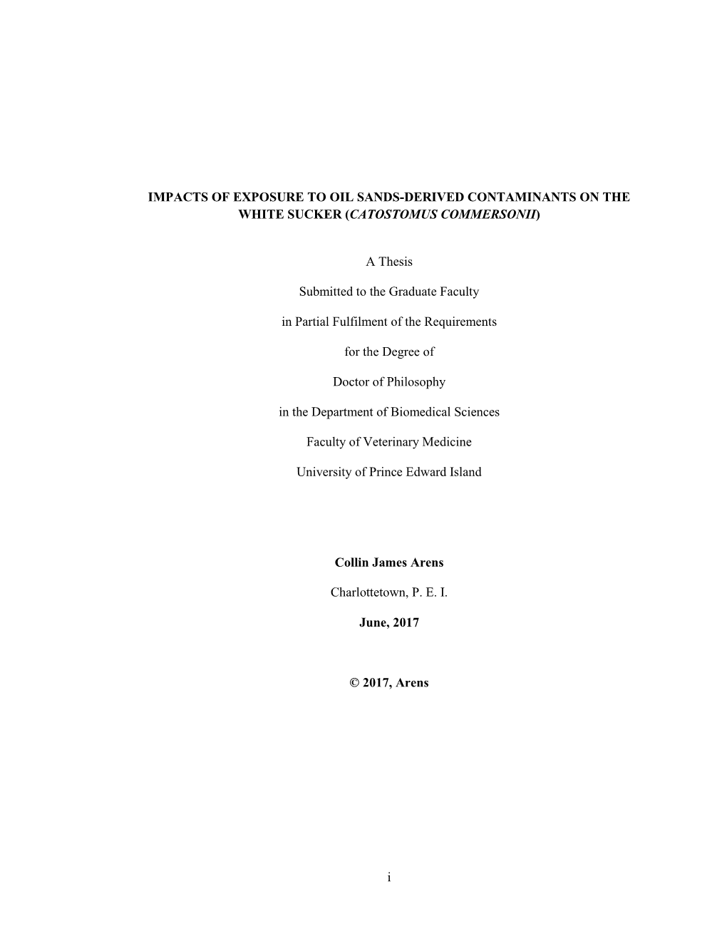 A Thesis Submitted to the G