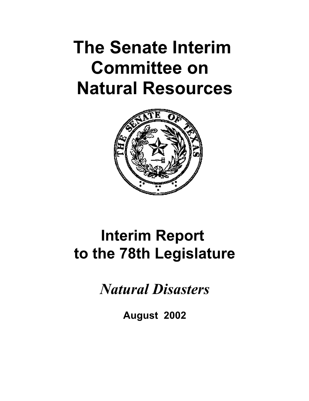 Natural Disaster Final Report