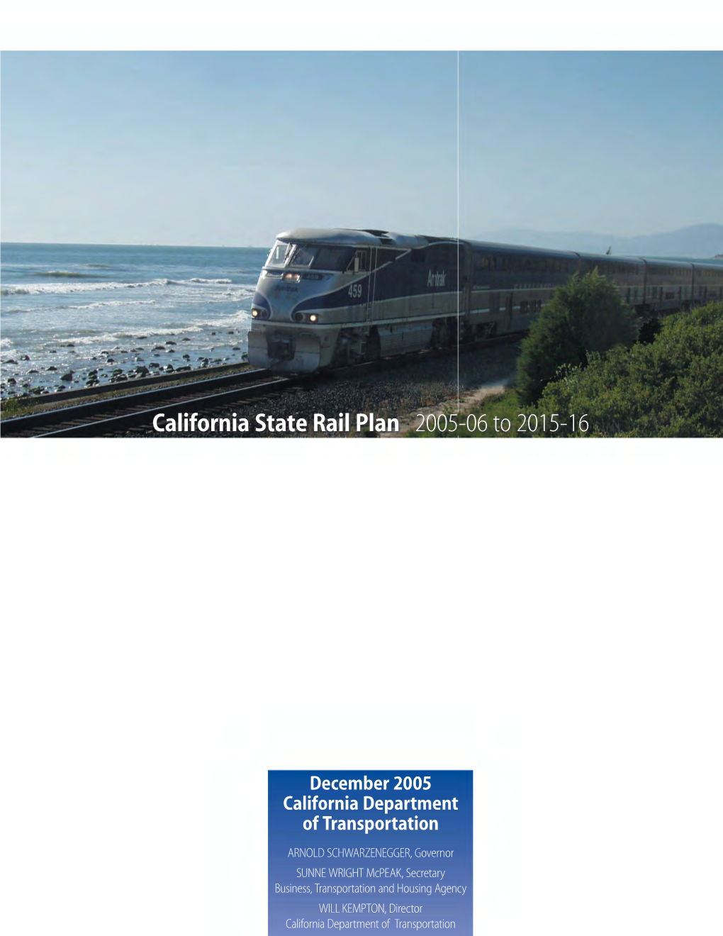 California State Rail Plan 2005-06 to 2015-16