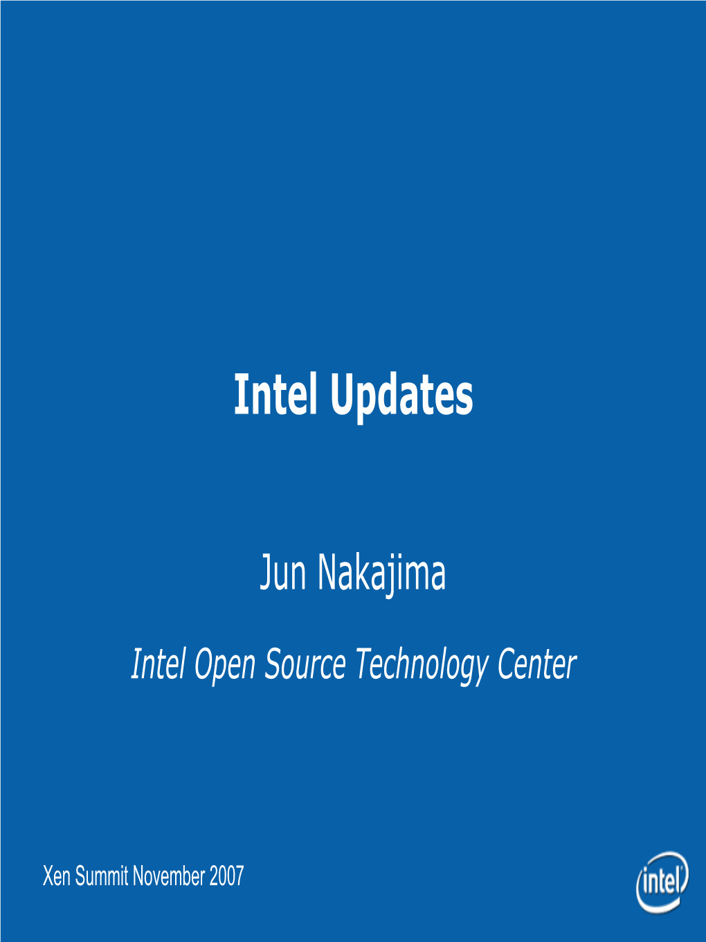 Intel Updates