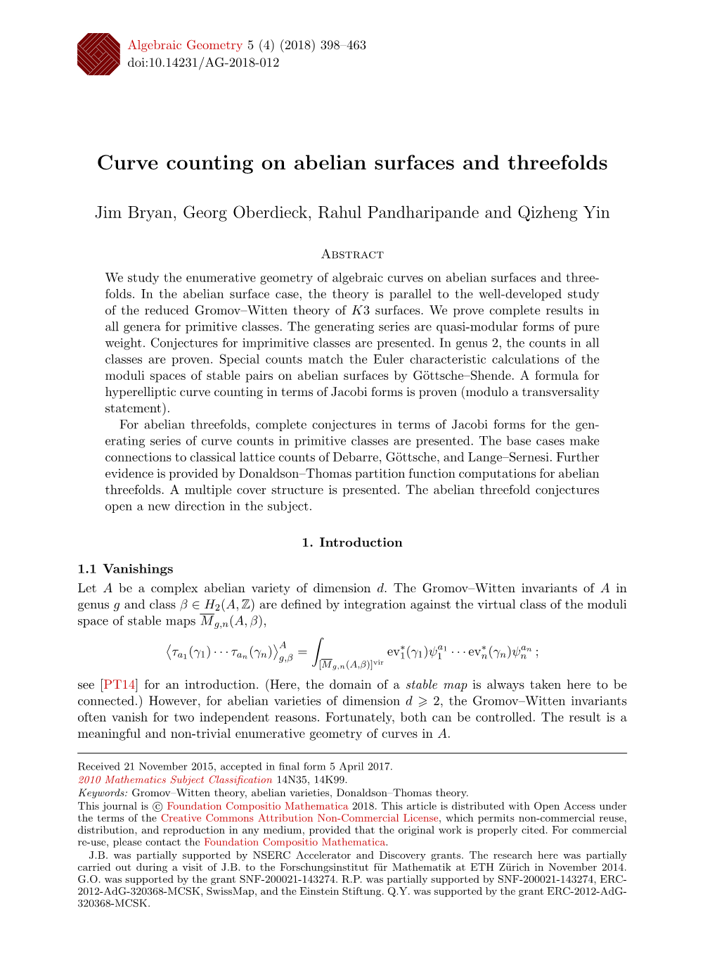 Curve Counting on Abelian Surfaces and Threefolds