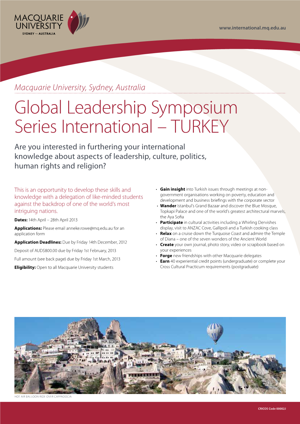 Global Leadership Symposium Series International – Turkey