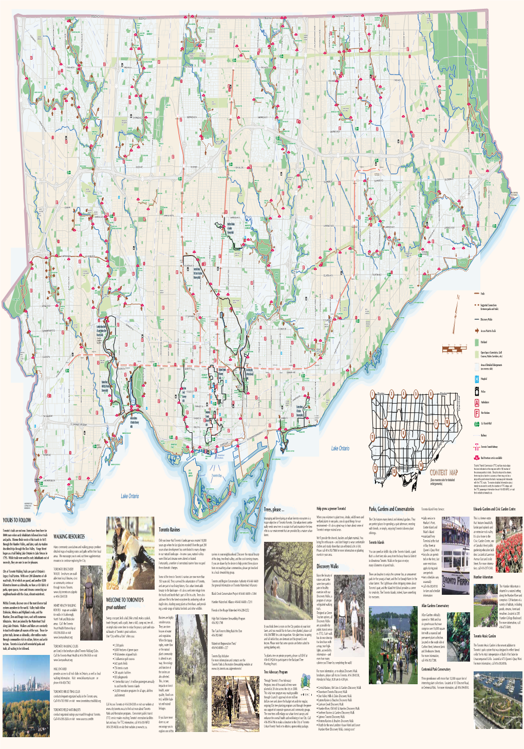 Toronto Parks & Trails Map 2001
