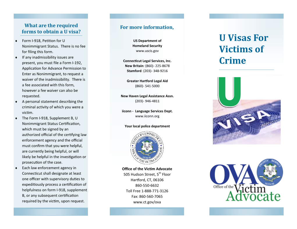 U Visas for Victims of Crime