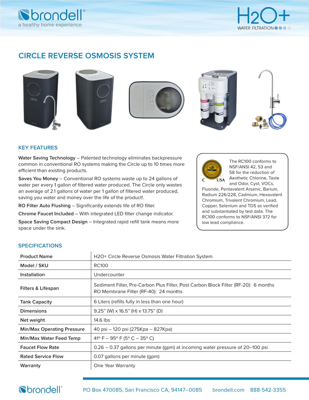 Circle Reverse Osmosis System