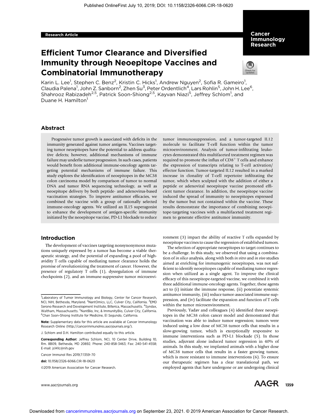 Efficient Tumor Clearance and Diversified Immunity Through Neoepitope Vaccines and Combinatorial Immunotherapy