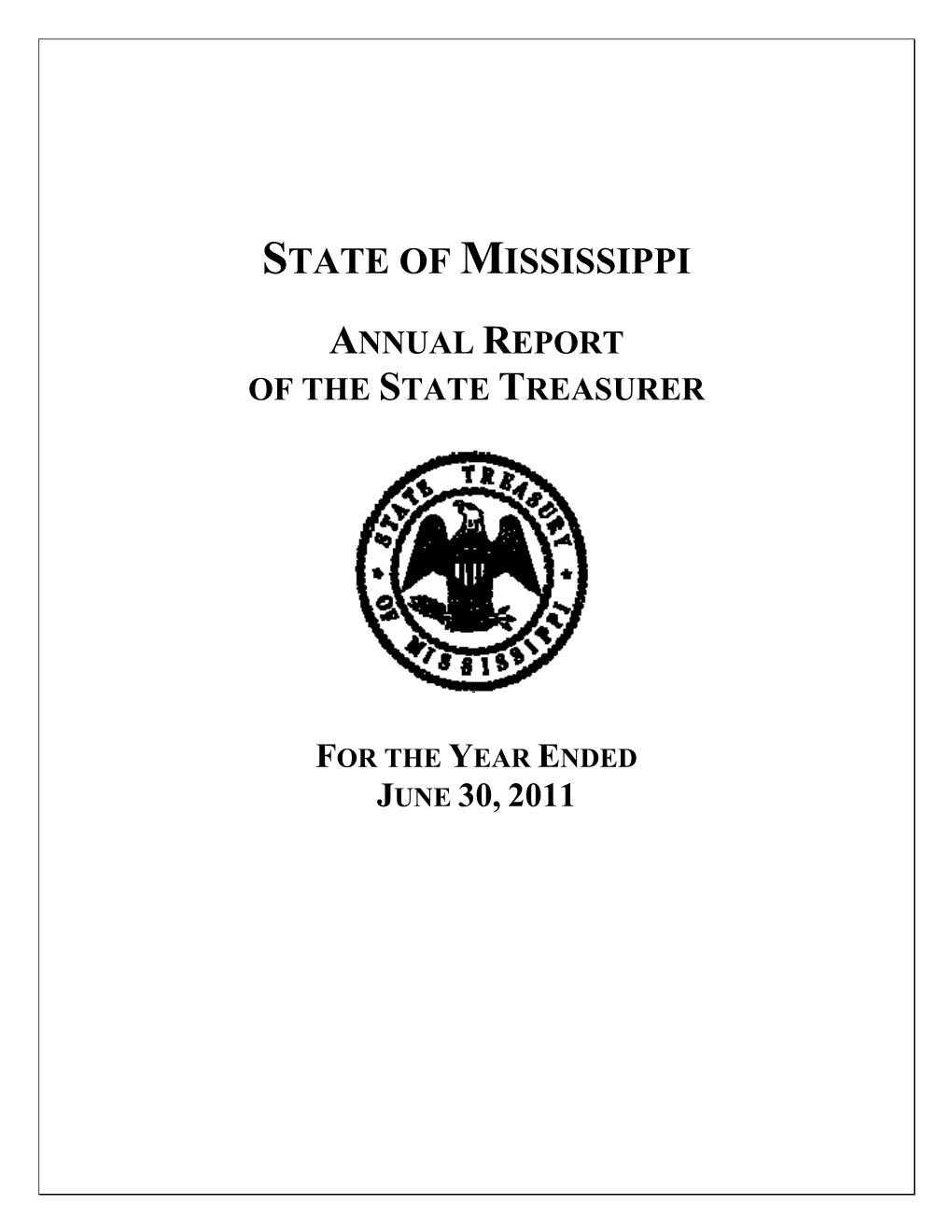 Treasurer's Annual Report for 2011