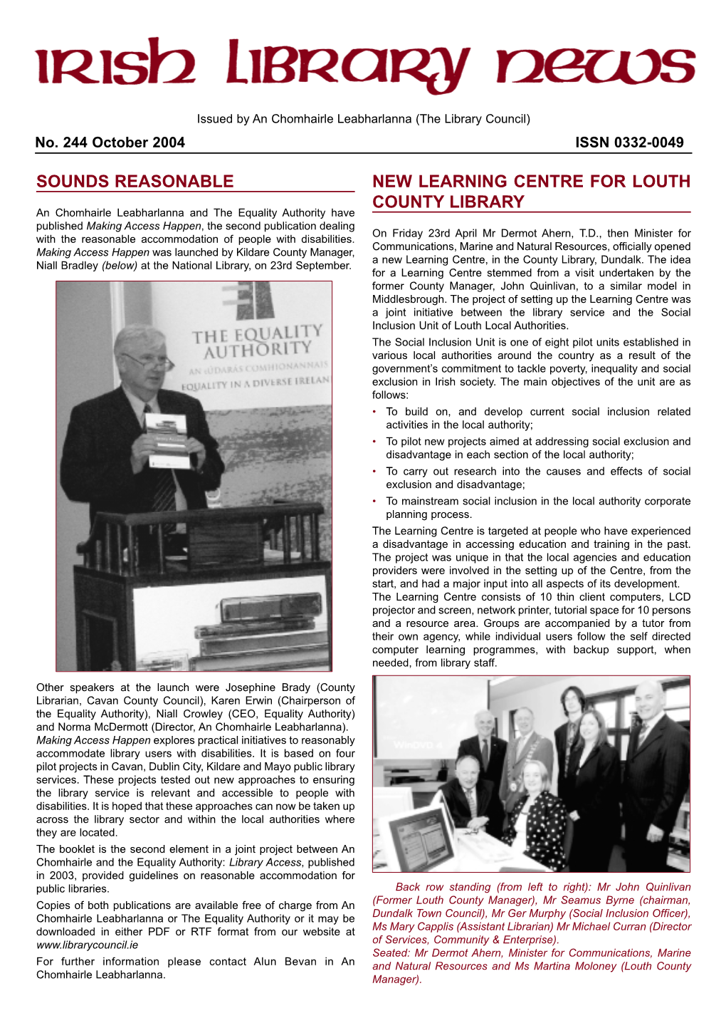 Sounds Reasonable New Learning Centre for Louth