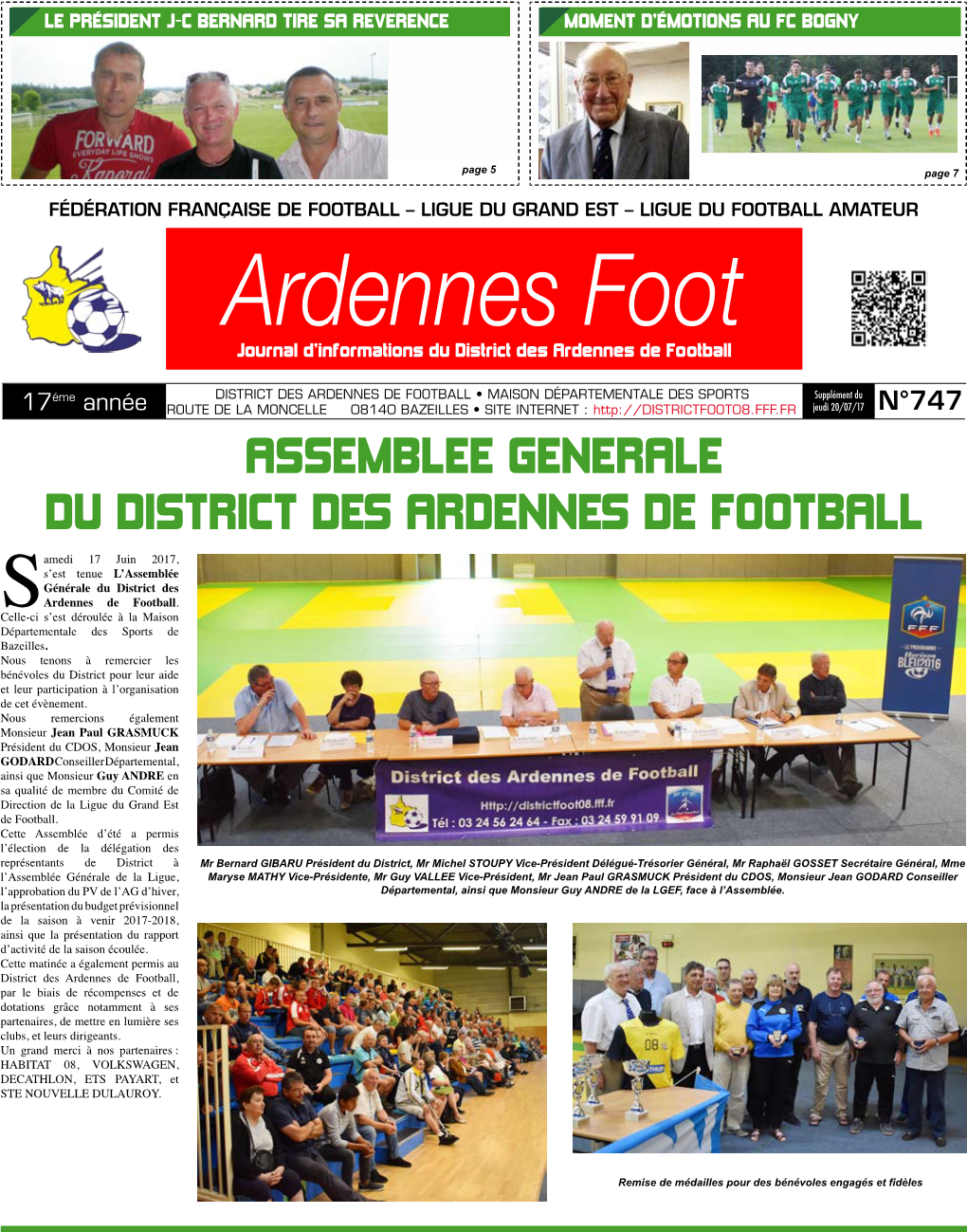 Ardennes Foot Journal D’Informations Du District Des Ardennes De Football