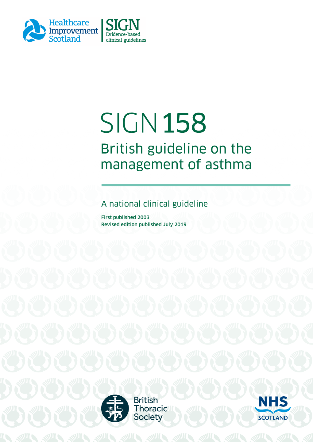 SIGN158 British Guideline on the Management of Asthma