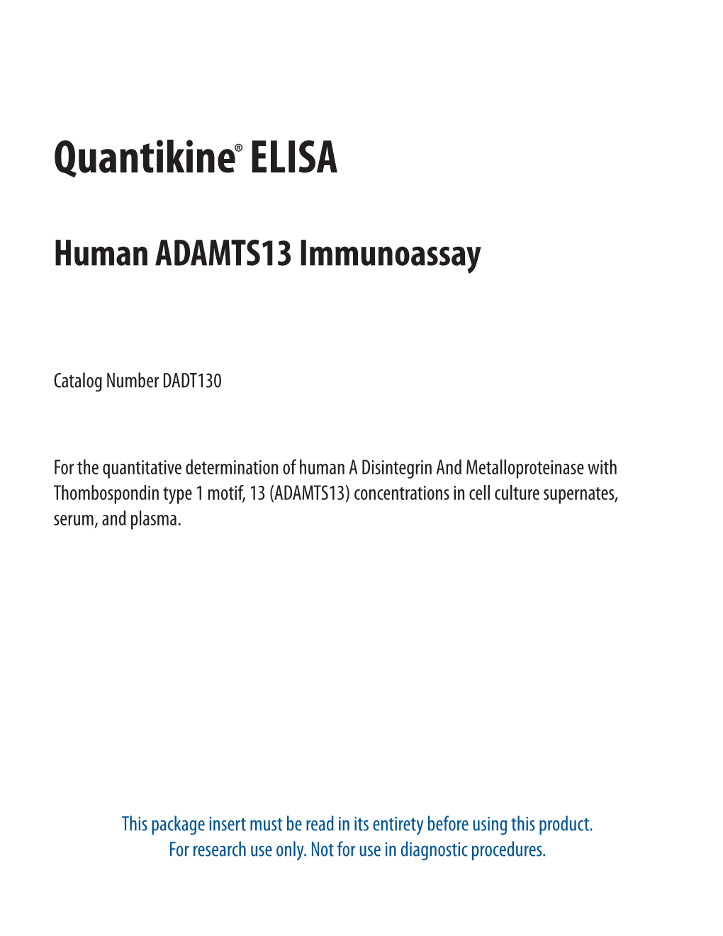 Quantikine® ELISA