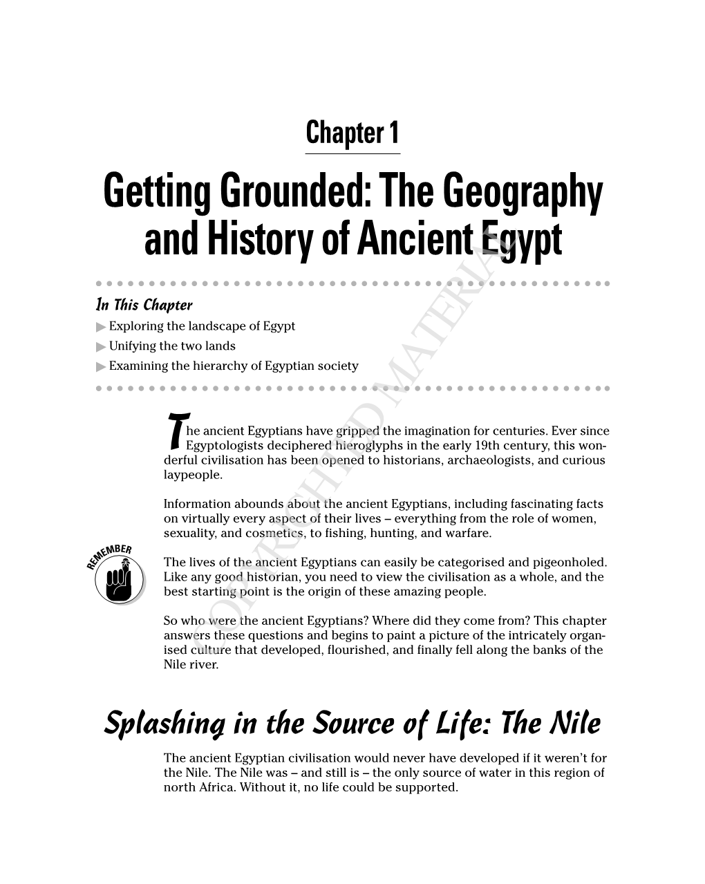 The Geography and History of Ancient Egypt