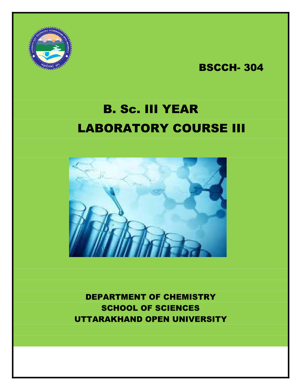 B. Sc. III YEAR LABORATORY COURSE III