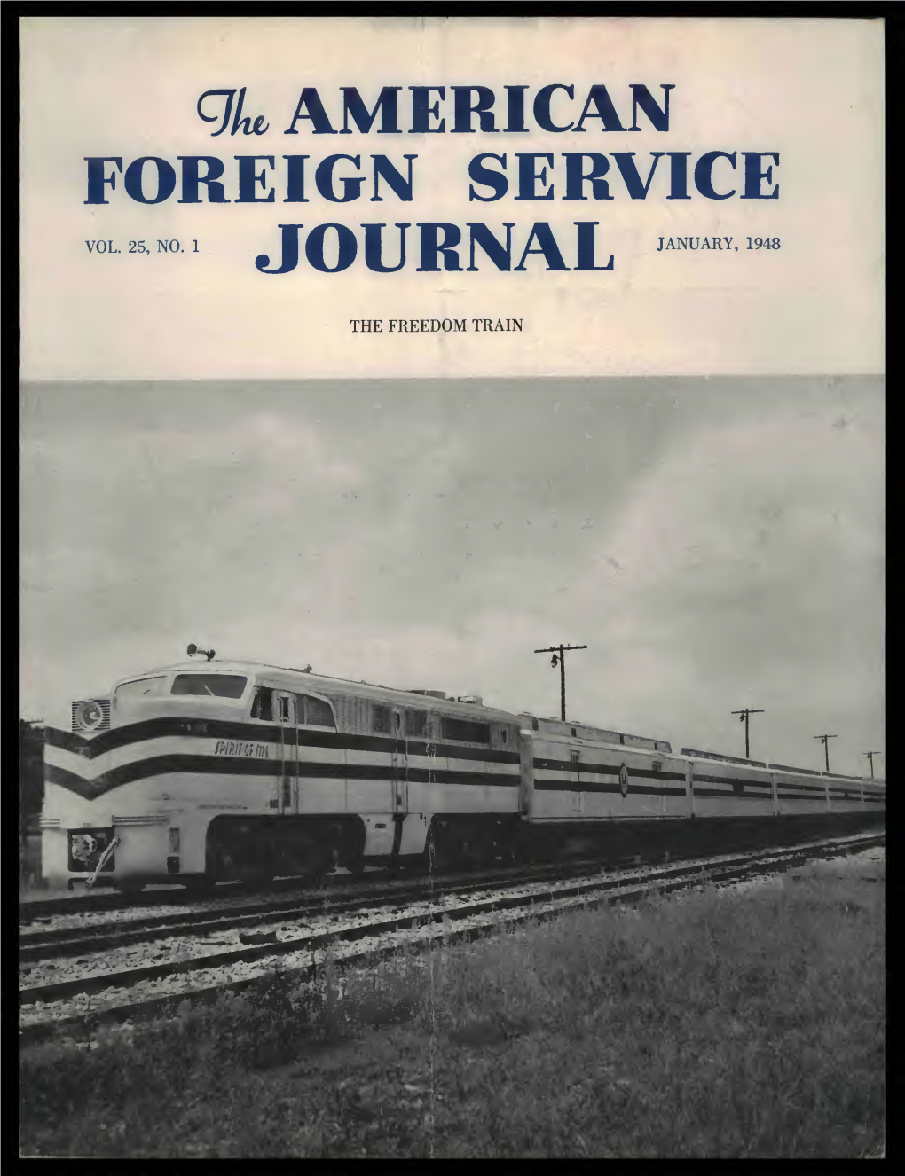 The Foreign Service Journal, January 1948