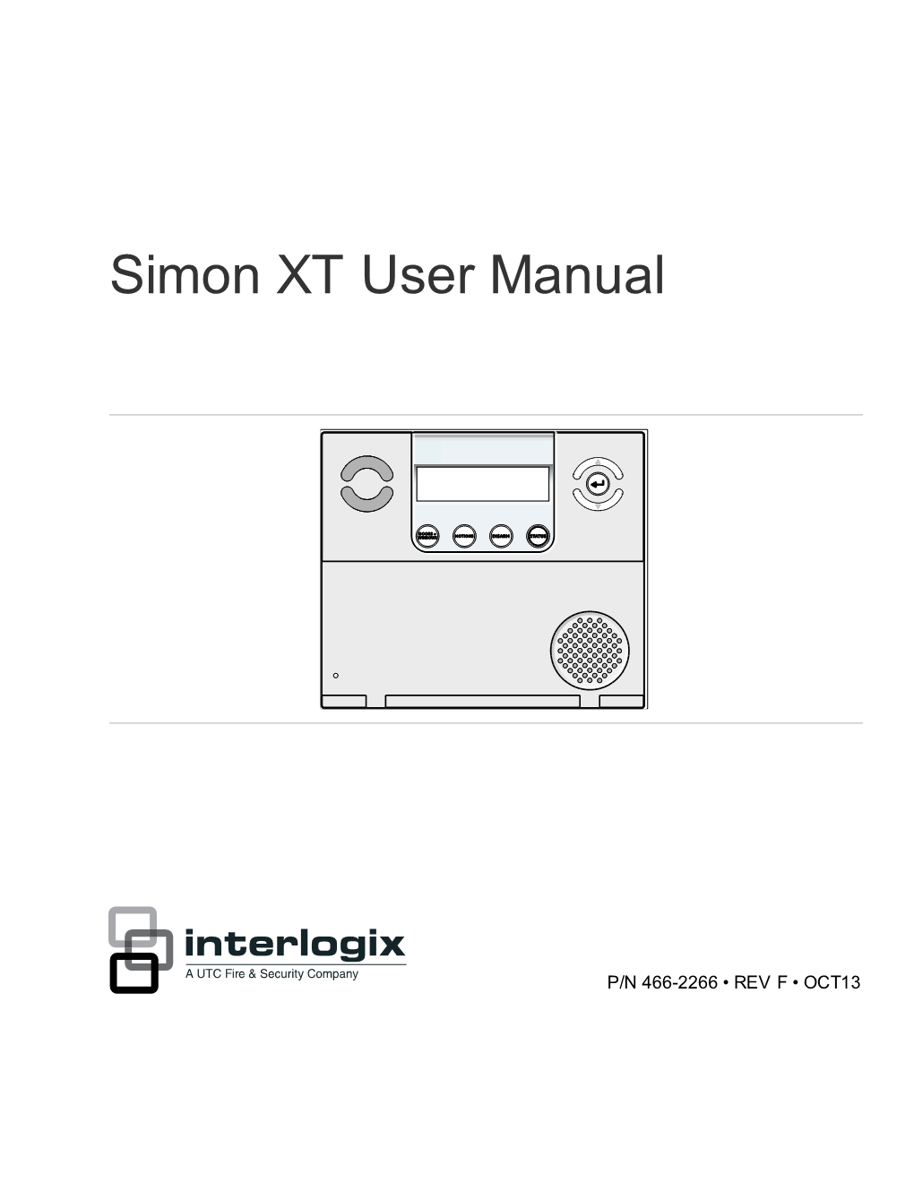 Simon XT User Manual