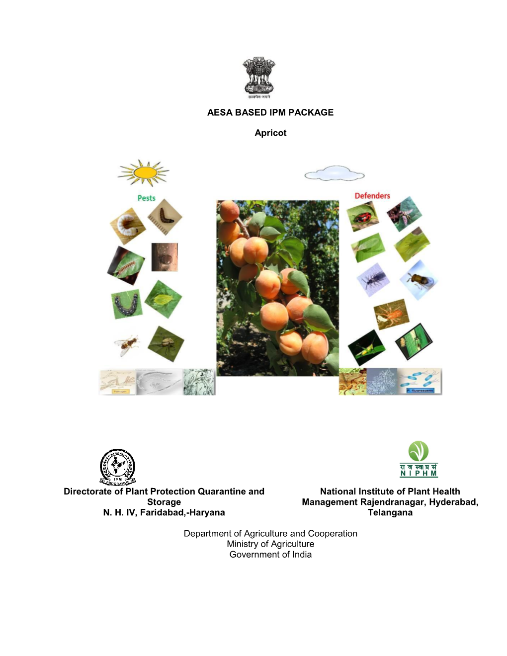 AESA BASED IPM PACKAGE Apricot Directorate of Plant