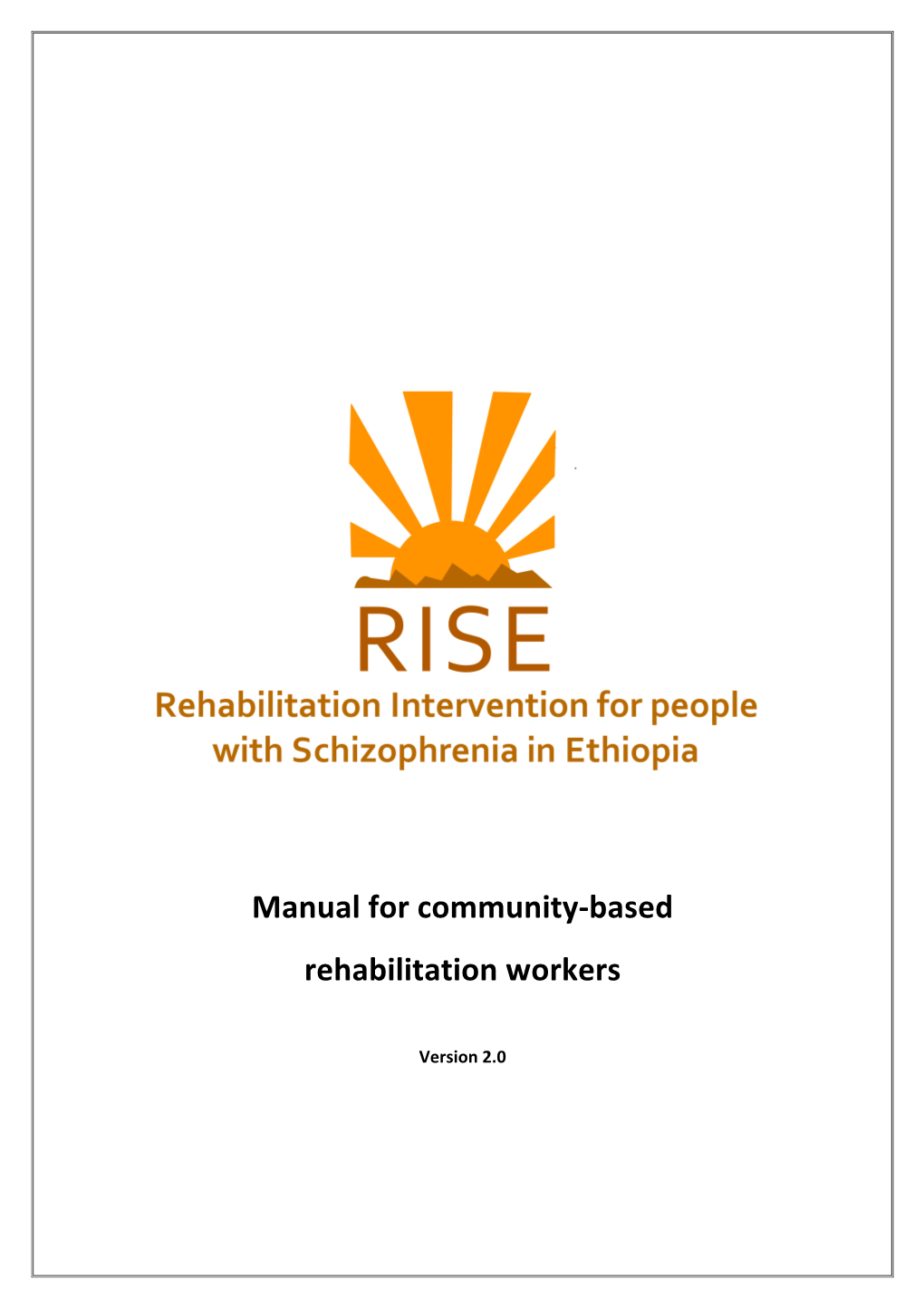 Manual for Community-Based Rehabilitation Workers