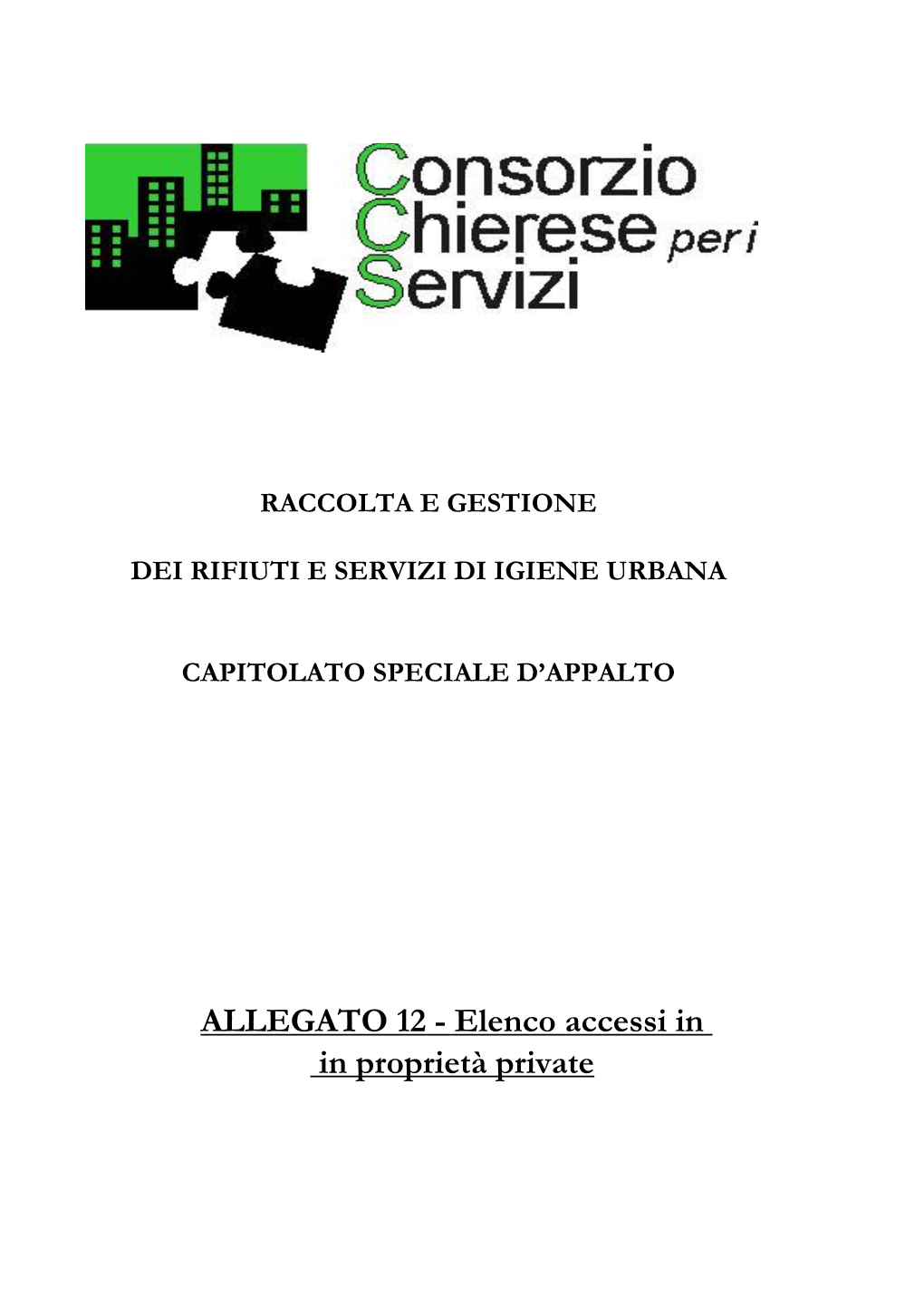 Elenco Accessi in in Proprietà Private ANDEZENO