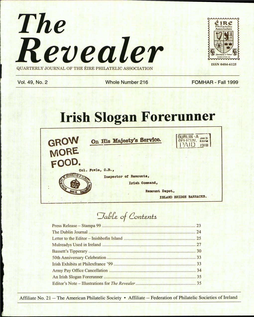 Irish Slogan Forerunner