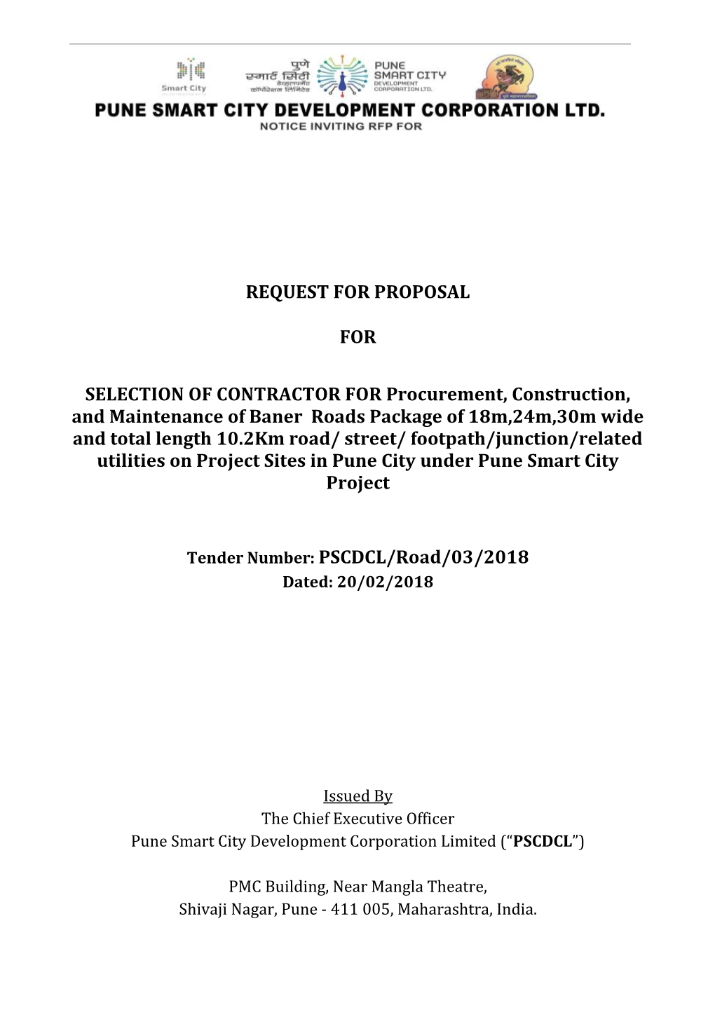 Request for Proposal for Selection of Contractor