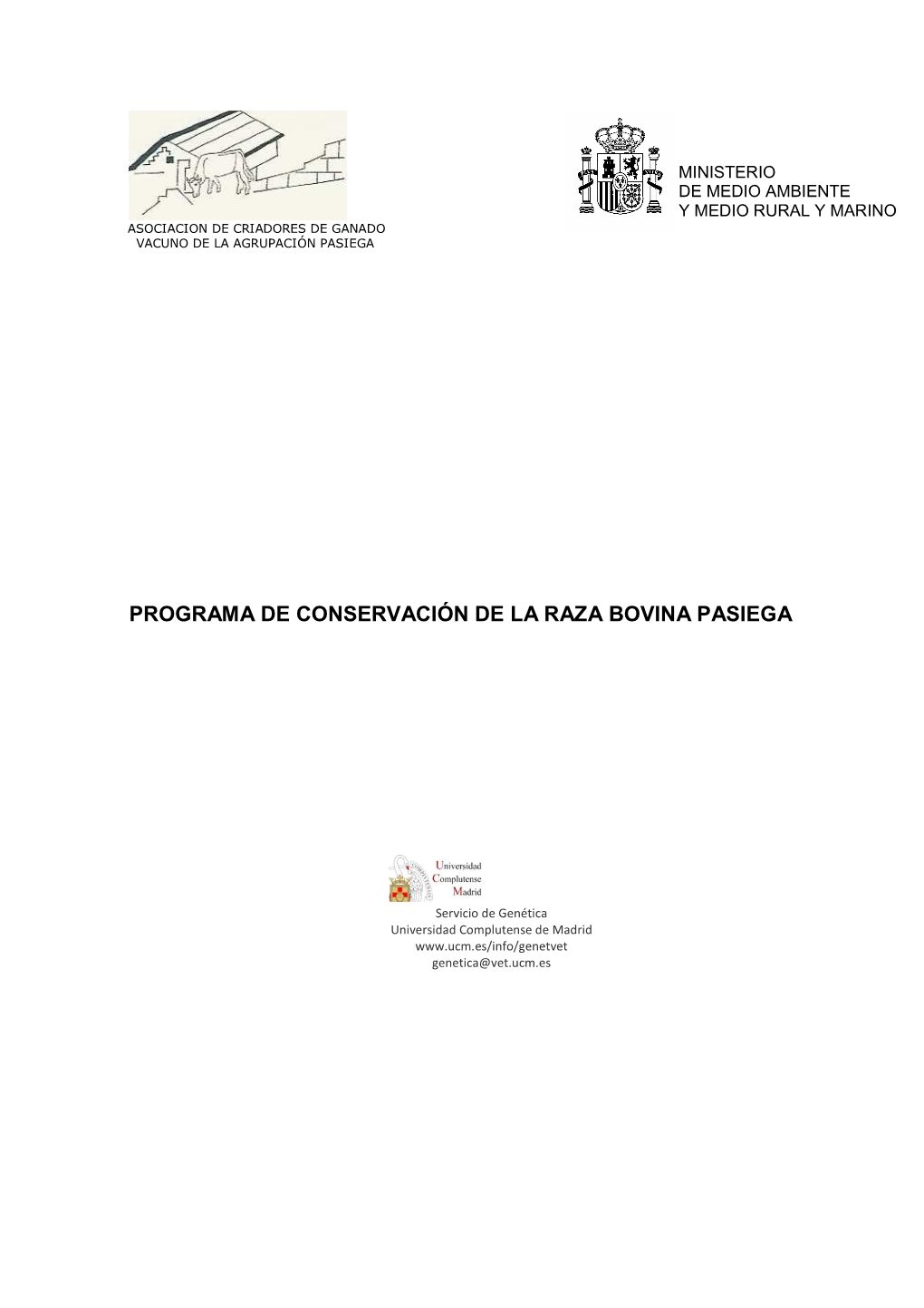 Programa De Conservación De La Raza Bovina Pasiega