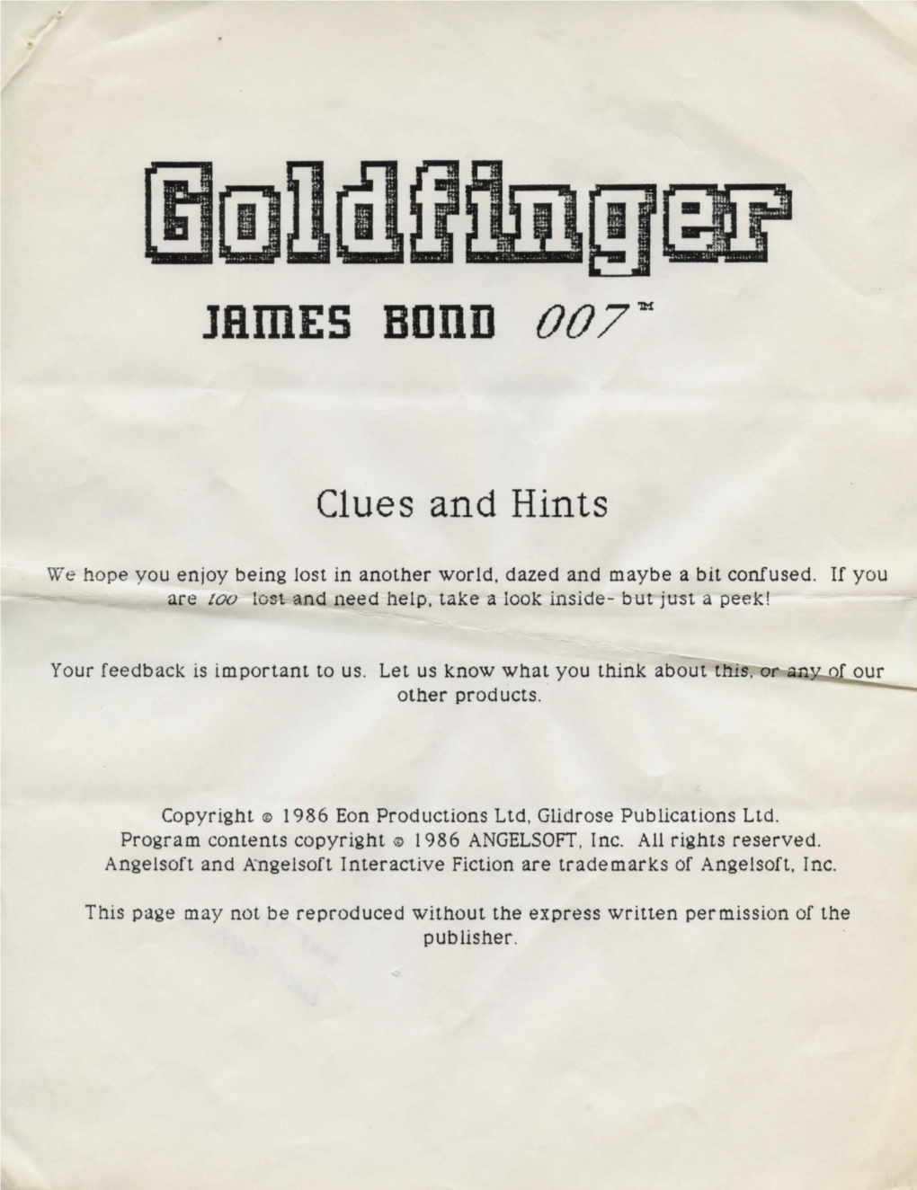 Goldfinger-Hints