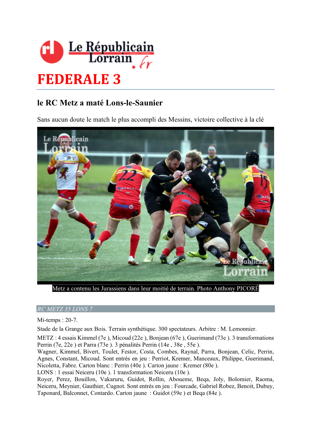 Presse-Lun 22 Janv 18