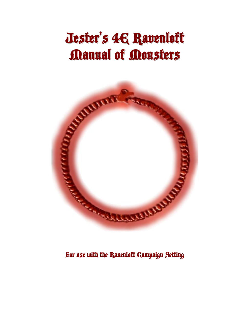 4Th Edition Manual of Monsters