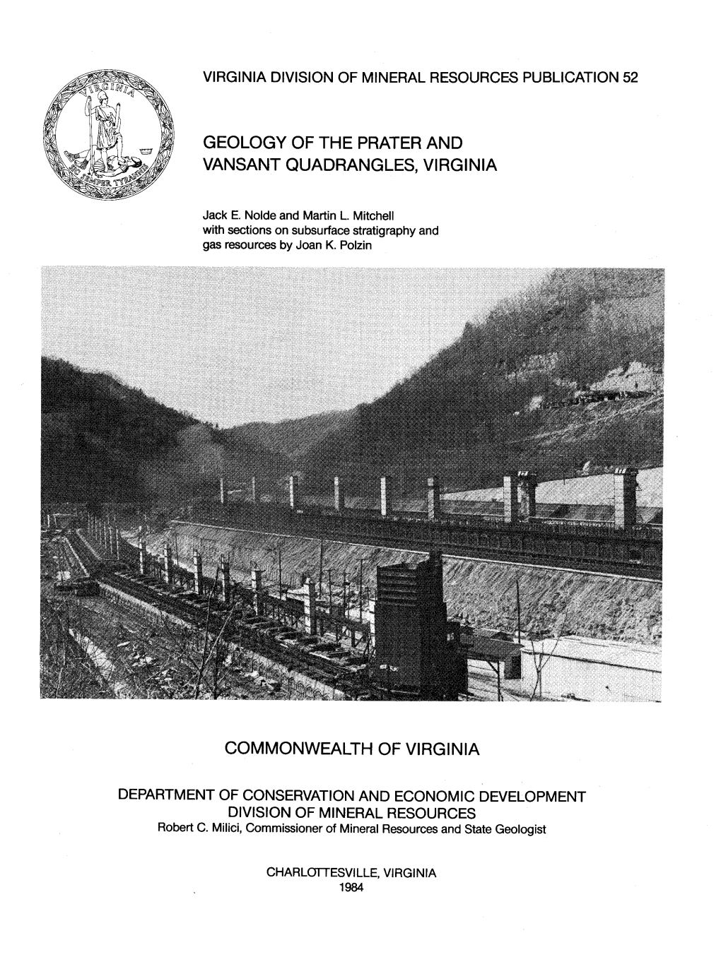 Geology of the Prater and Vansant Quadrangles, Virginia Commonwealth of Virgin Ia