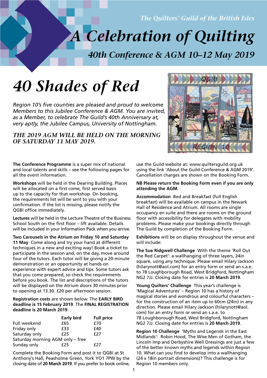 A Celebration of Quilting 40 Shades Of