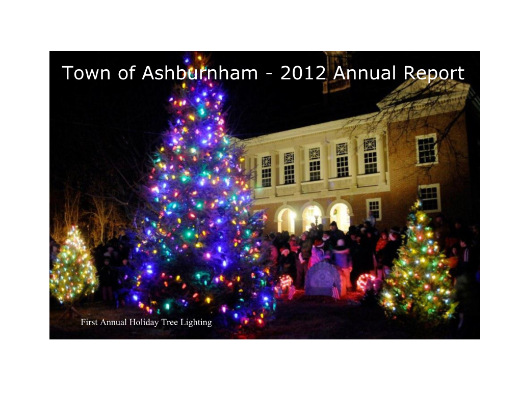 2012 Annual Town Report